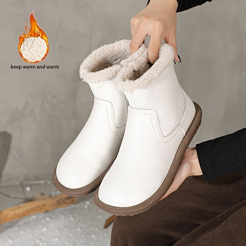 Women's Winter Thick Boots Soft-Soled Fashionable Classic Mom Boots