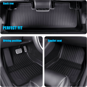 Car Floor Mats TPE Left Hand Drive for Tesla Model 3 2019-2023 Durable