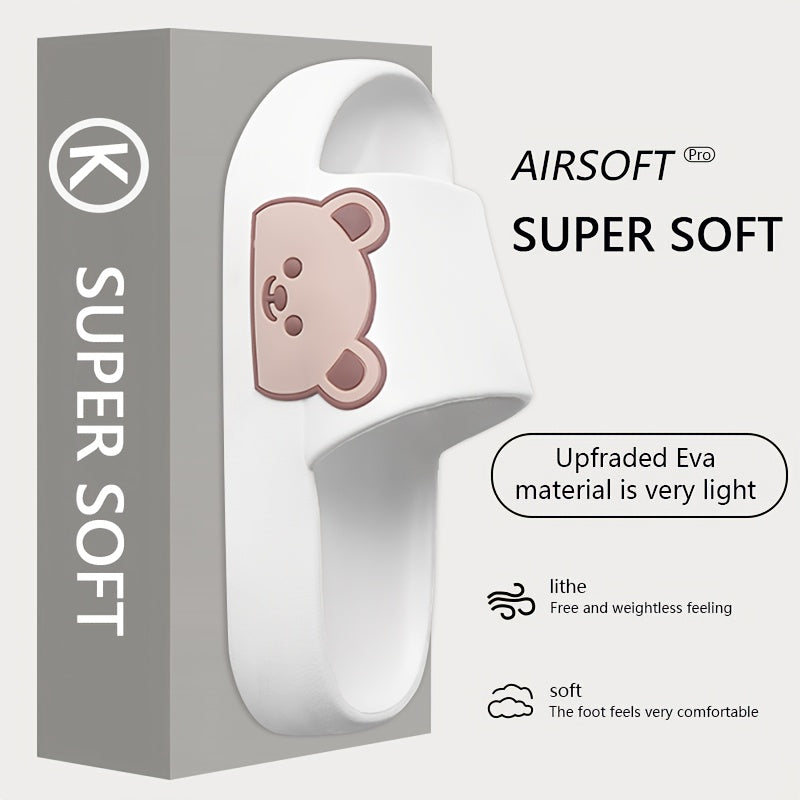 Unisex EVA Non-Slip Slippers Minimalist Striped Indoor Outdoor