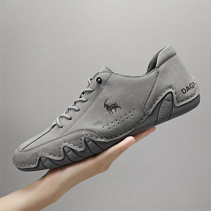 Men's Plus Size Casual Sneakers Microfiber Uppers Breathable Lace-Up All-Season