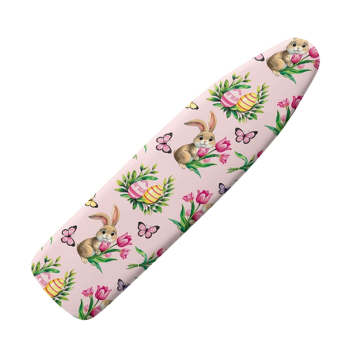 Cubierta de tabla de planchar con corazón, mariposa y conejito para el Día de San Valentín, tela PET duradera