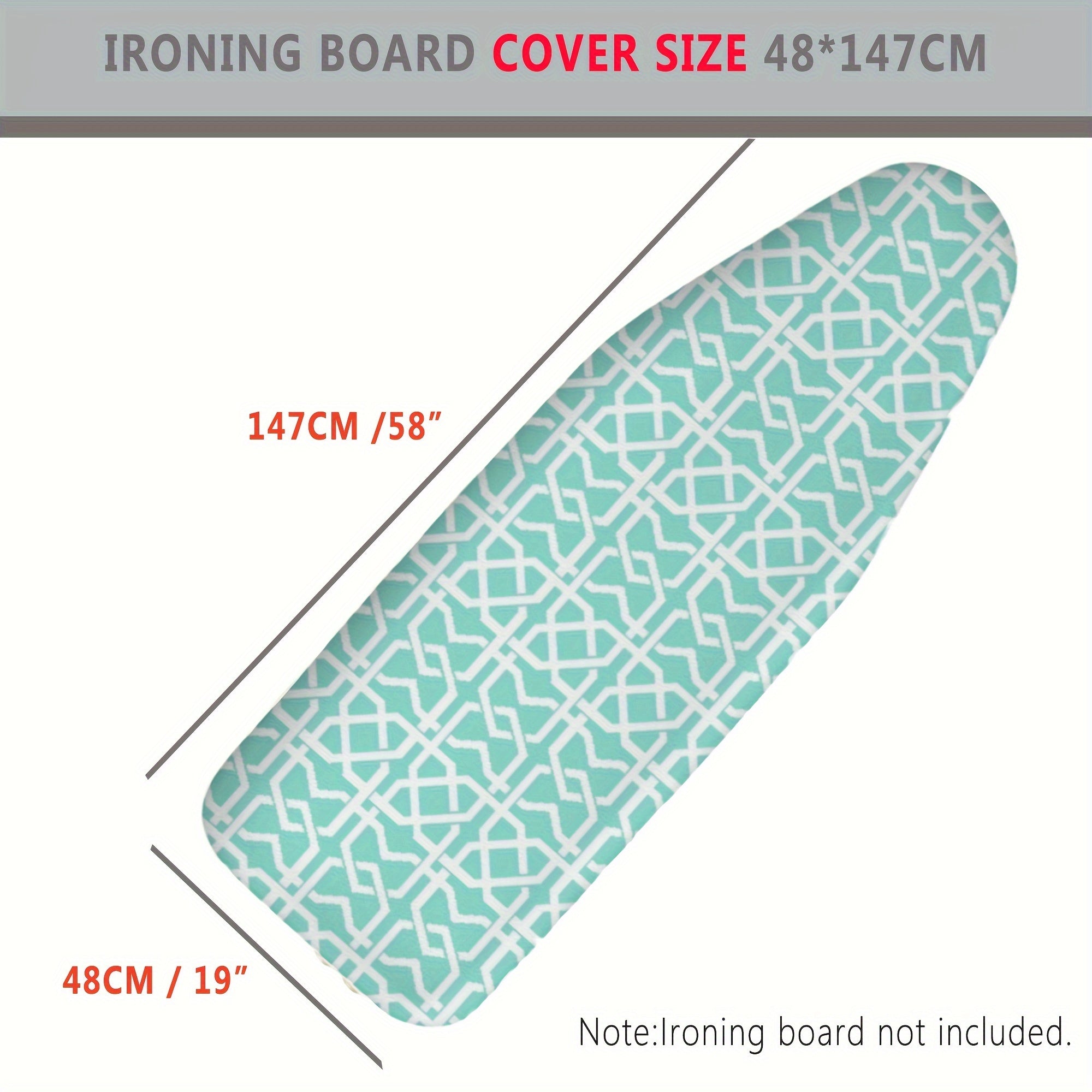 Temir taxtasi aksessuarlar to'plami paxta yostiqchasi va temir taxtasi uchun almashtirish mato qopqog'ini o'z ichiga oladi. Mato qopqog'i uyda foydalanish uchun qulay va yuqori haroratga chidamli bo'lib, elektr temirlar bilan ishlatish uchun mos keladi.