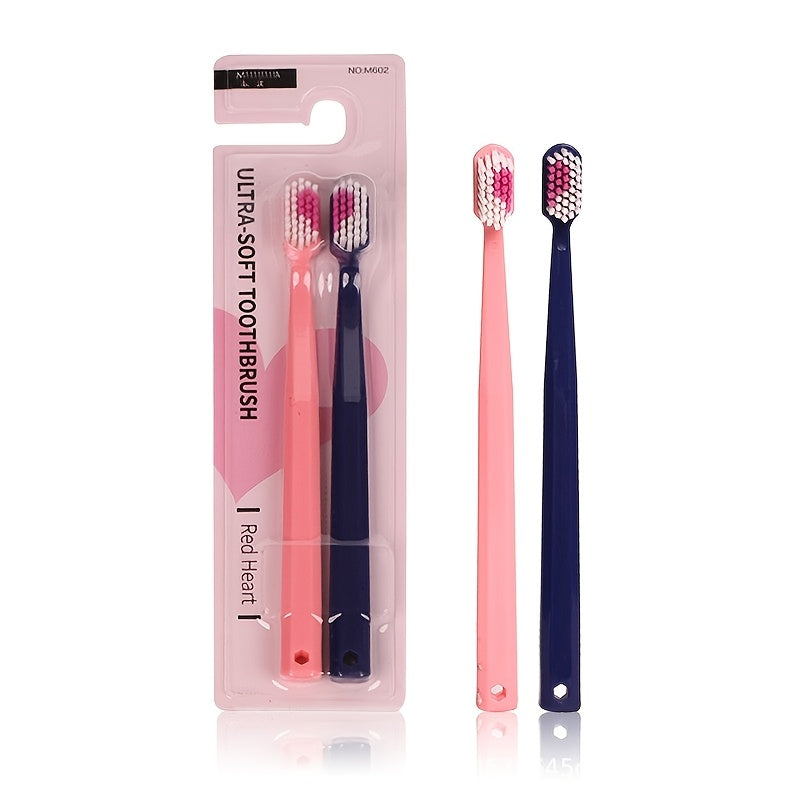 Adult Soft Bristle Toothbrushes Pack of 2 4 or 6 Compact Head Travel Friendly