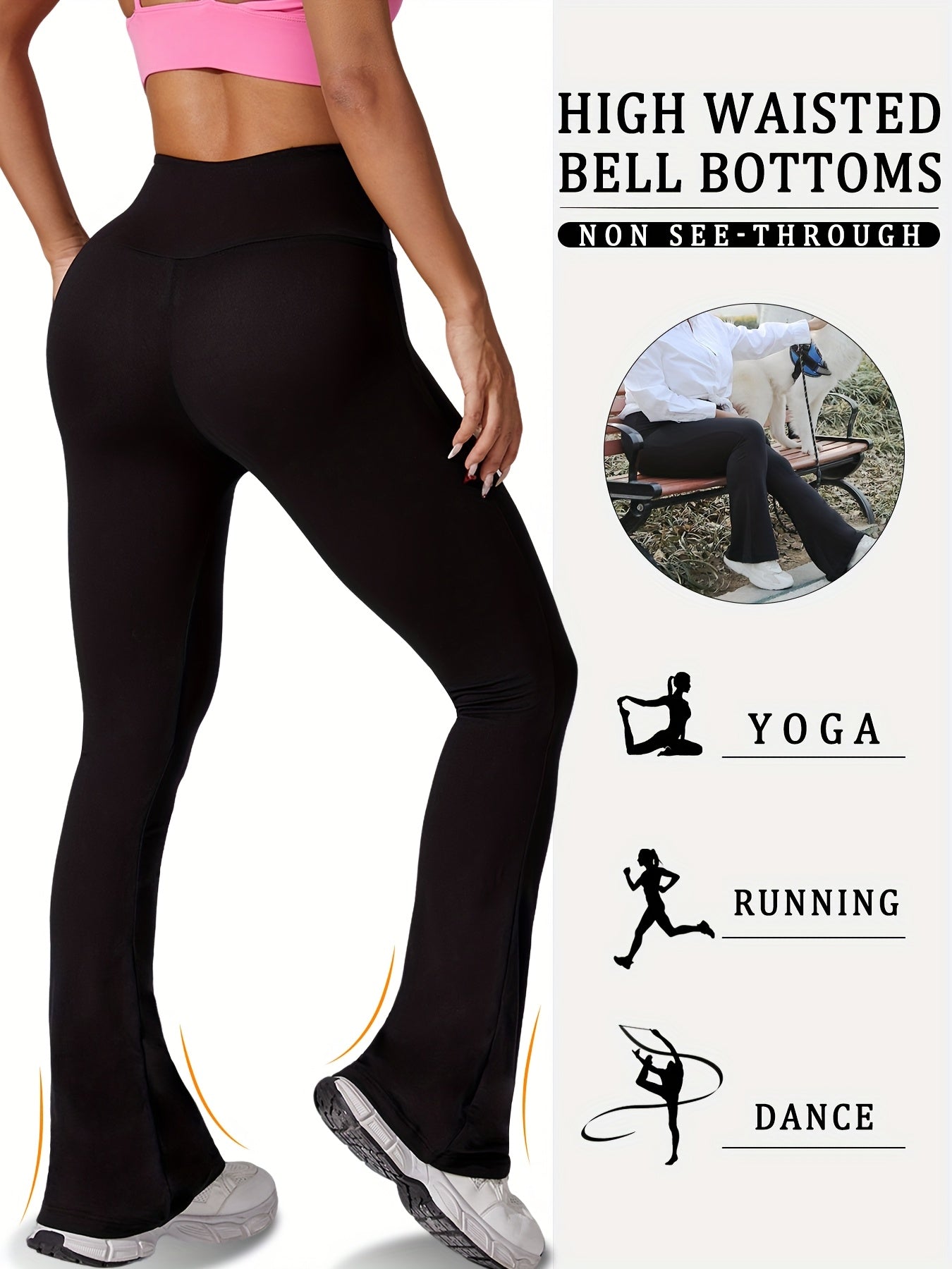 Plus Size Women's Yoga Leggings High Waist Breathable Stretchy 5 Pack