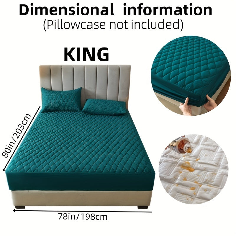 Suv o'tkazmaydigan yostiq himoyachisi, bir-biriga qo'shilgan rangli qatlamli dizayn, suv o'tkazmaydigan, sirpanmaydigan yotoq qoplami
