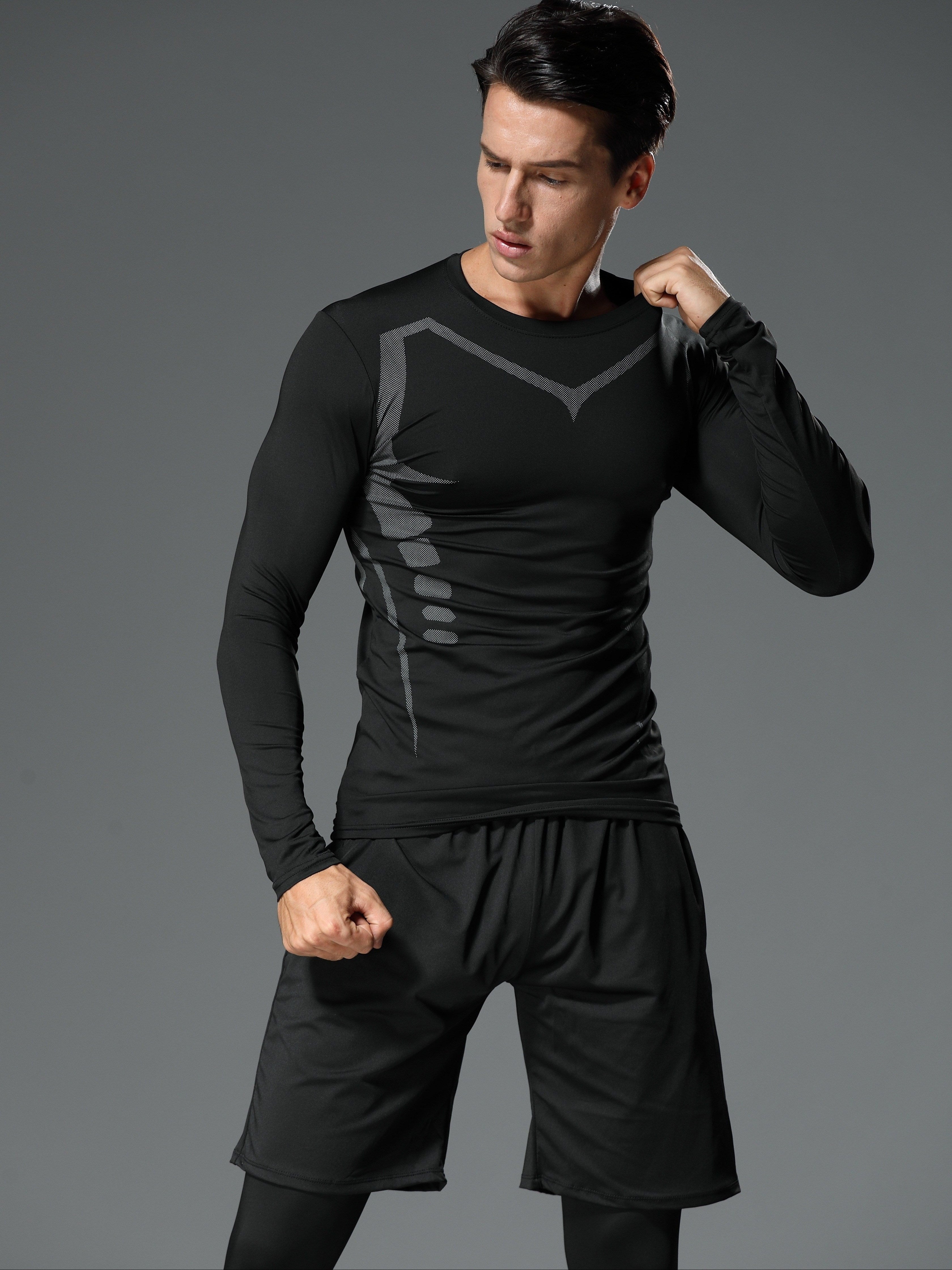 Men's Sportswear Running Fitness Quick-Dry Shirts Cycling Jackets Spring Summer Autumn