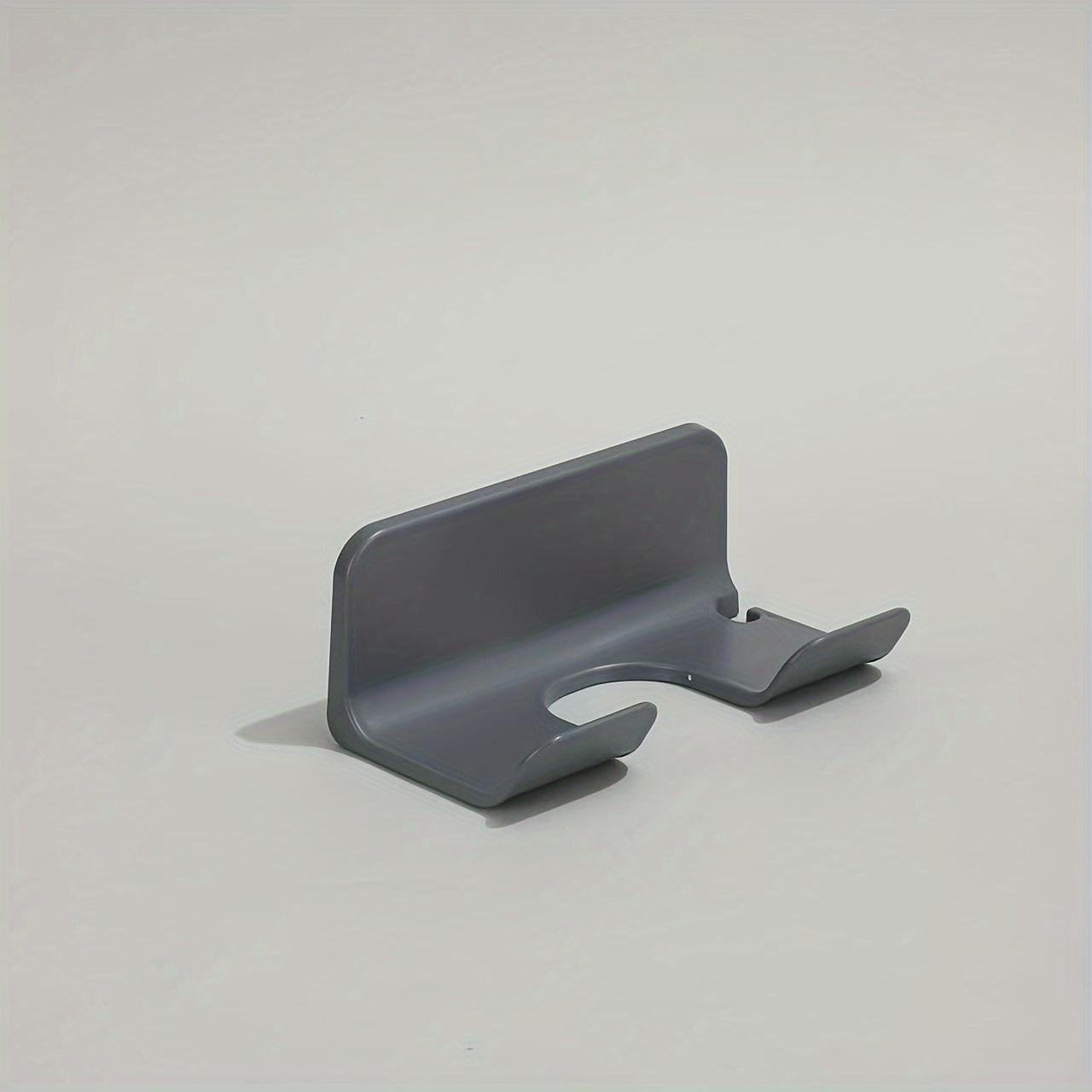 Wall-Mounted Plastic Hair Dryer Holder Punch-Free Bathroom Storage Rack