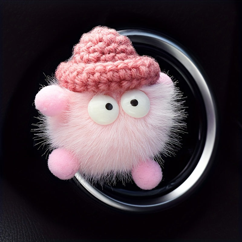 Автомобильный освежитель воздуха с ароматом персика, вязаная клипса на вентиляцию, украшение, длительная свежесть