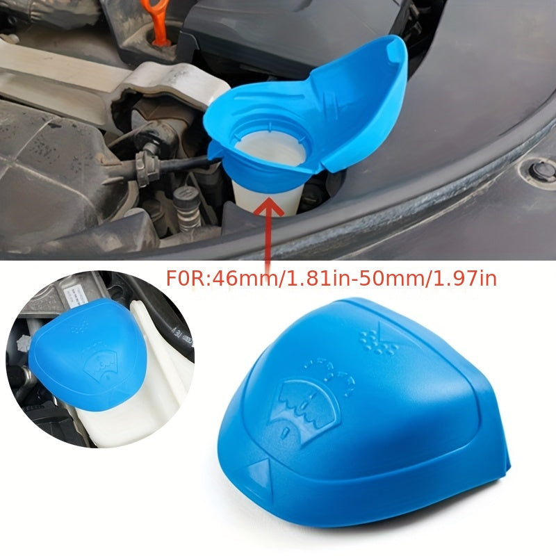 Tapa de goma del depósito de líquido limpiaparabrisas para coche, compatible con 4.6cm-5.0cm, incluye embudo