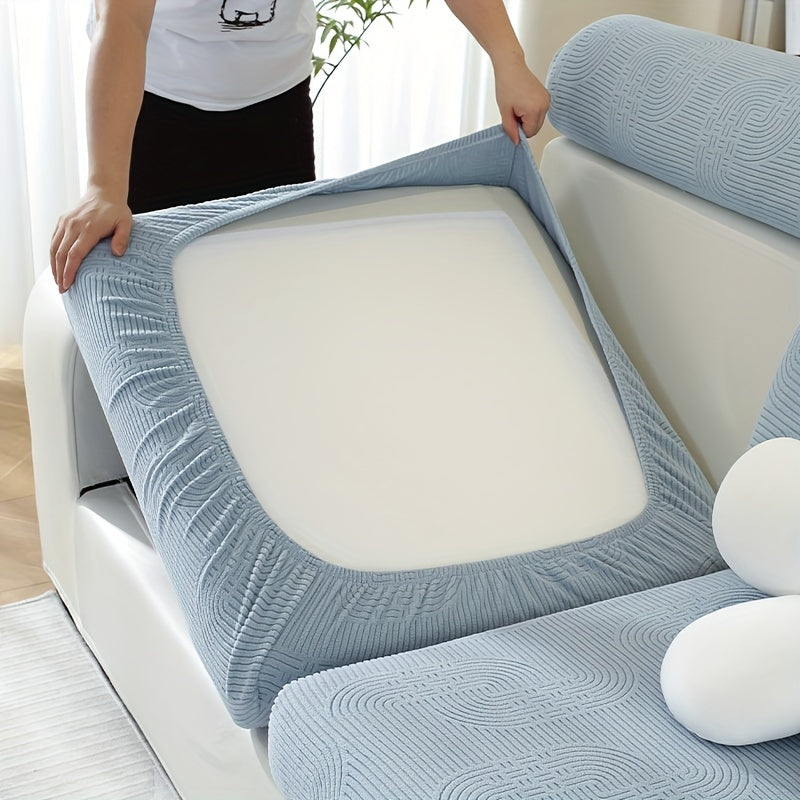 Чехол для дивана жаккард с универсальной посадкой и эластичным дизайном для защиты мебели и домашнего декора в любой комнате.