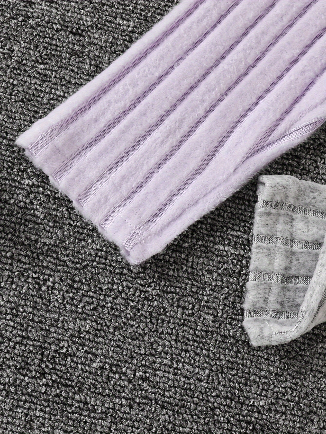 Girls' Hoodie and Pants Set in Blue and Gray with Long Sleeves and Stretchy Polyester Blend for Autumn and Winter