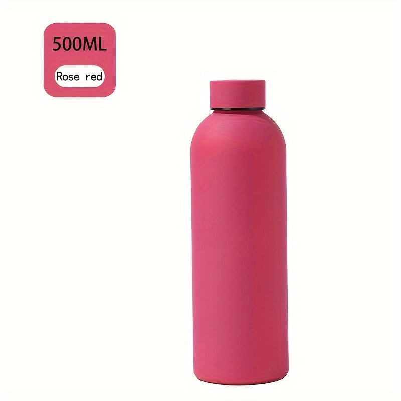 Insulated Water Bottle 500ml Stainless Steel Hot Cold Drink Bottle for Outdoor Sports