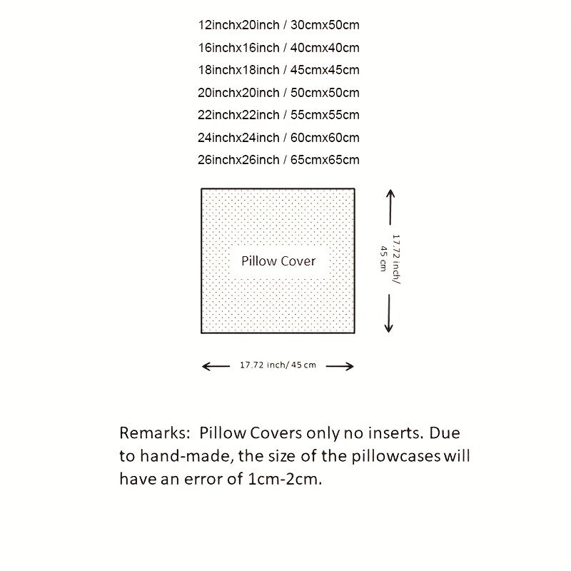 Plush Faux Wool Velvet Pillow Cover Cream Beige Geometric Zippered Decor