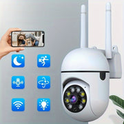 Wireless Security Camera 2MP with 2.4G WiFi Auto Tracking Night Vision Two-Way Audio