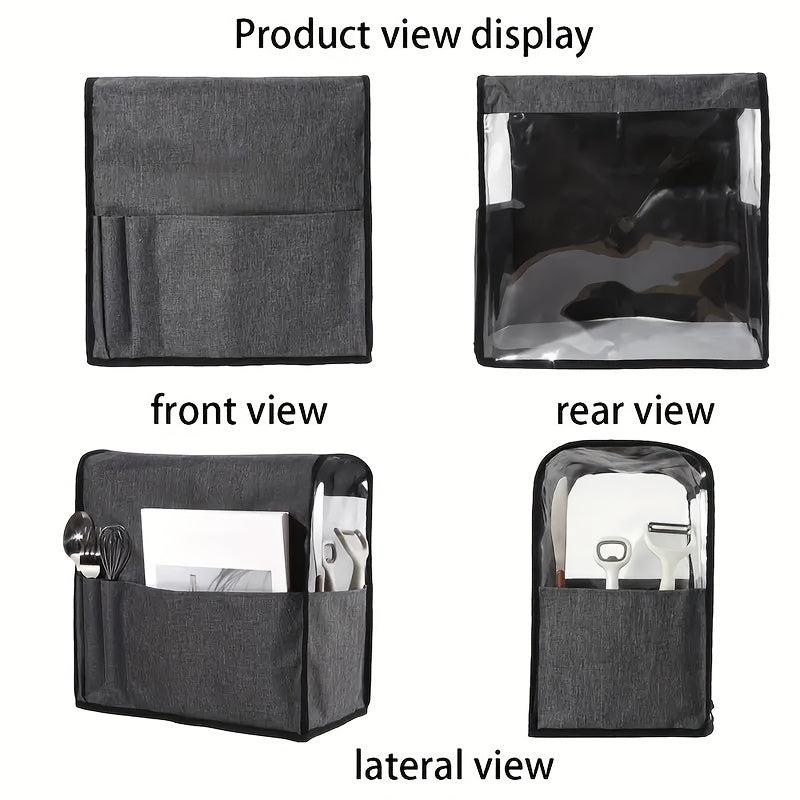 Qora PVC va Oxford mato Blender qopqog'i, suv o'tkazmaydigan chang o'tkazmaydigan, saqlash choʻntagi bilan