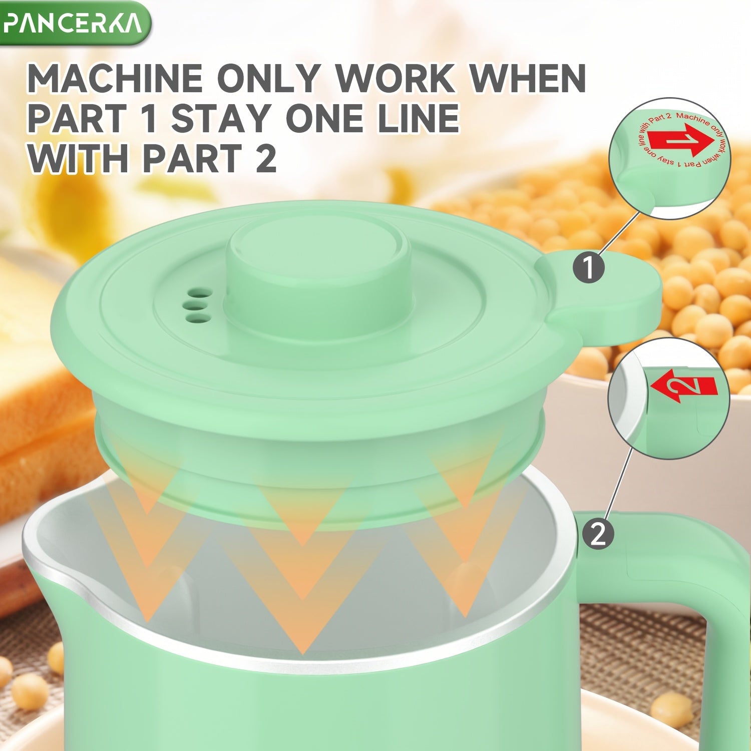 Автоматический молочник для орехового молока 800 мл с одним касанием, миндаль, соя, овес, кокос