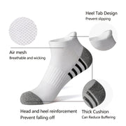 Men's Cotton Striped Sports Socks Breathable Soft Summer Fitness Pack of 12