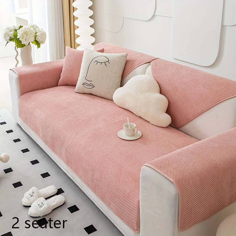 Нескользящая накидка на диван для домашних животных и декора, водонепроницаемая, легкая установка