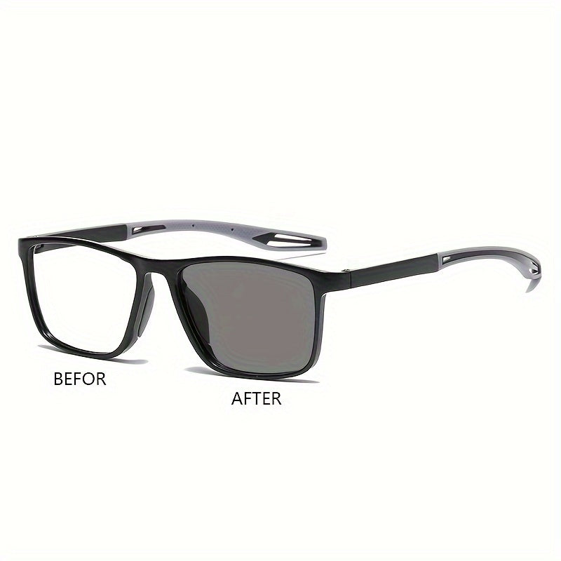 Unisex Photochromic Glasses with Premium Lenses for Day and Night Use