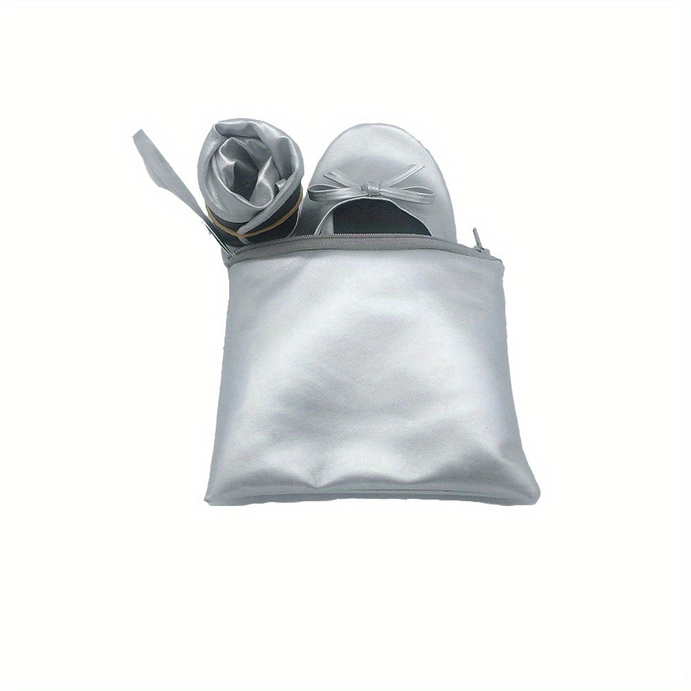 Women's Foldable Ballet Flats Wedding Party Roll-Up Slippers Comfortable Shoes