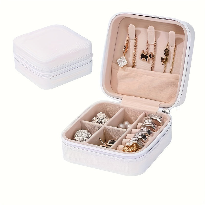 Двухслойный органайзер для украшений с замшевым покрытием, крючки для ожерелий, большая вместимость