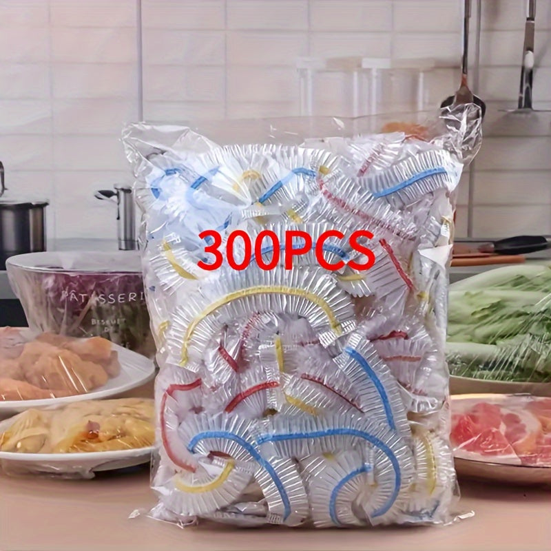 300 Pieces Food Wrap Cling Film Stretchable Transparent Odor Resistant Safe for Food Storage
