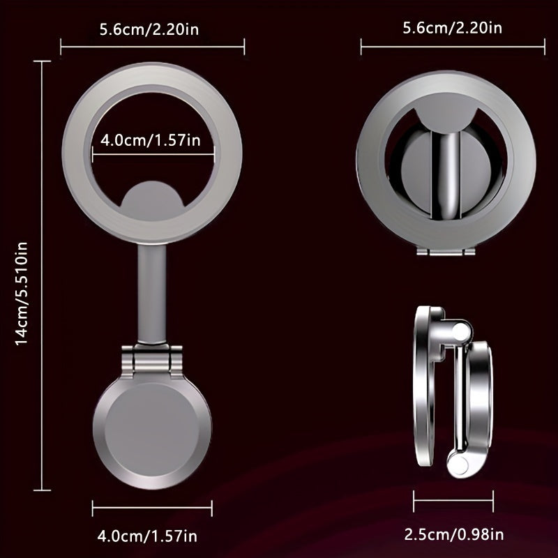 Magnitli avtomobil telefon uchun tutqich universal suzuvchi shisha bilan aylantiriladigan mahkamlagich