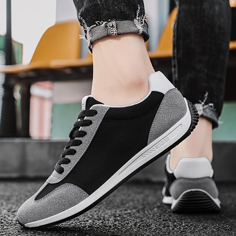 Men's Breathable Odor-Resistant Microfiber Sneakers for Running and Casual Wear