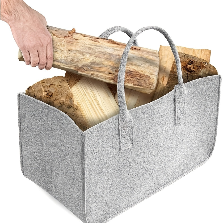 Katta og'ir yuk ko'taruvchi yoqilg'i tashish sumkasi to'plami - Mustahkam poliester qoplamadan va qulay log'larni tashish va saqlash uchun kuchli tutqichlardan tayyorlangan, Rangi: Qora