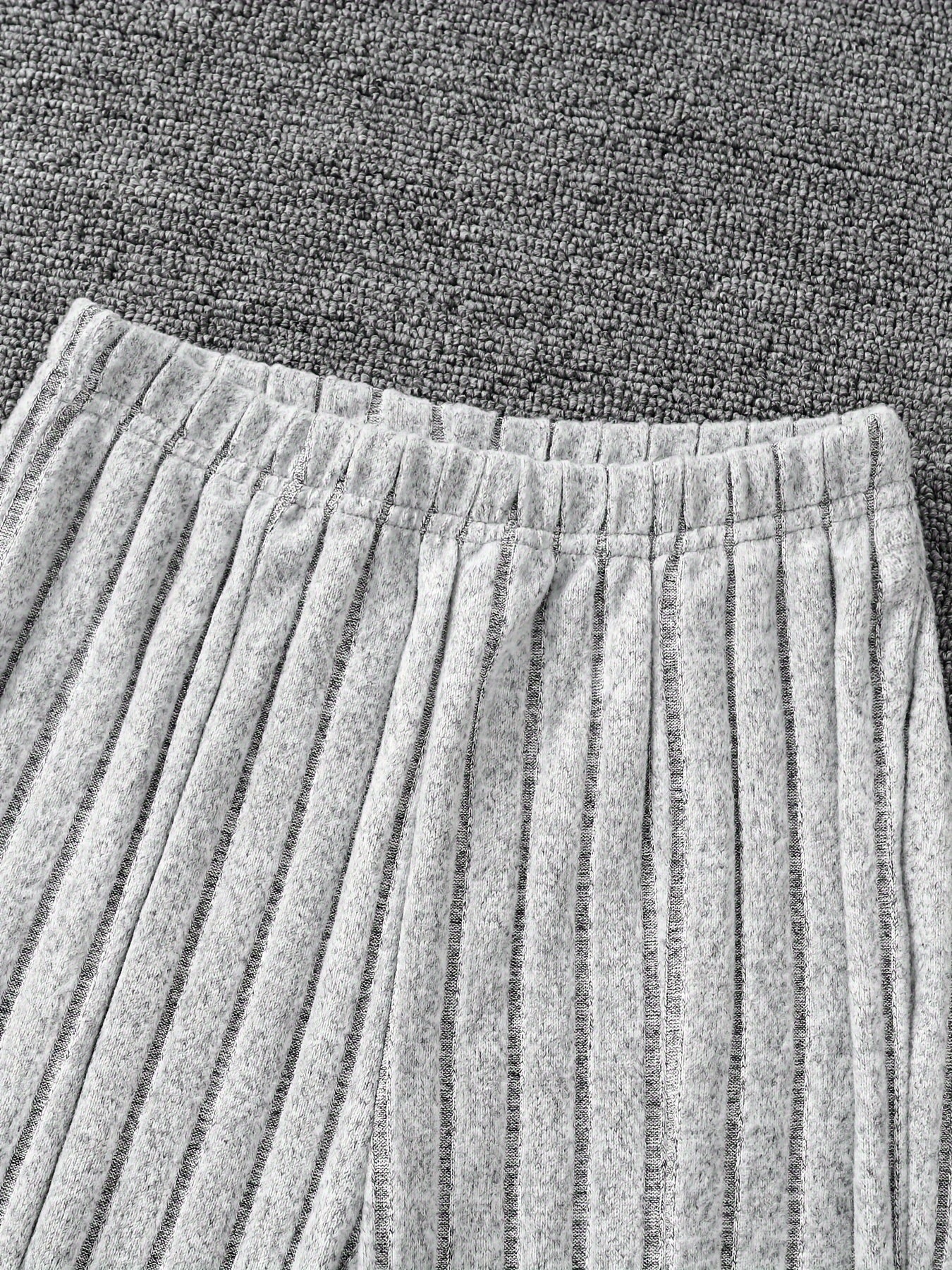 Girls' 3-Piece Outfit Set Long Sleeve Zip Hoodie Tank Top Pants Solid Rib Knit Fall Spring