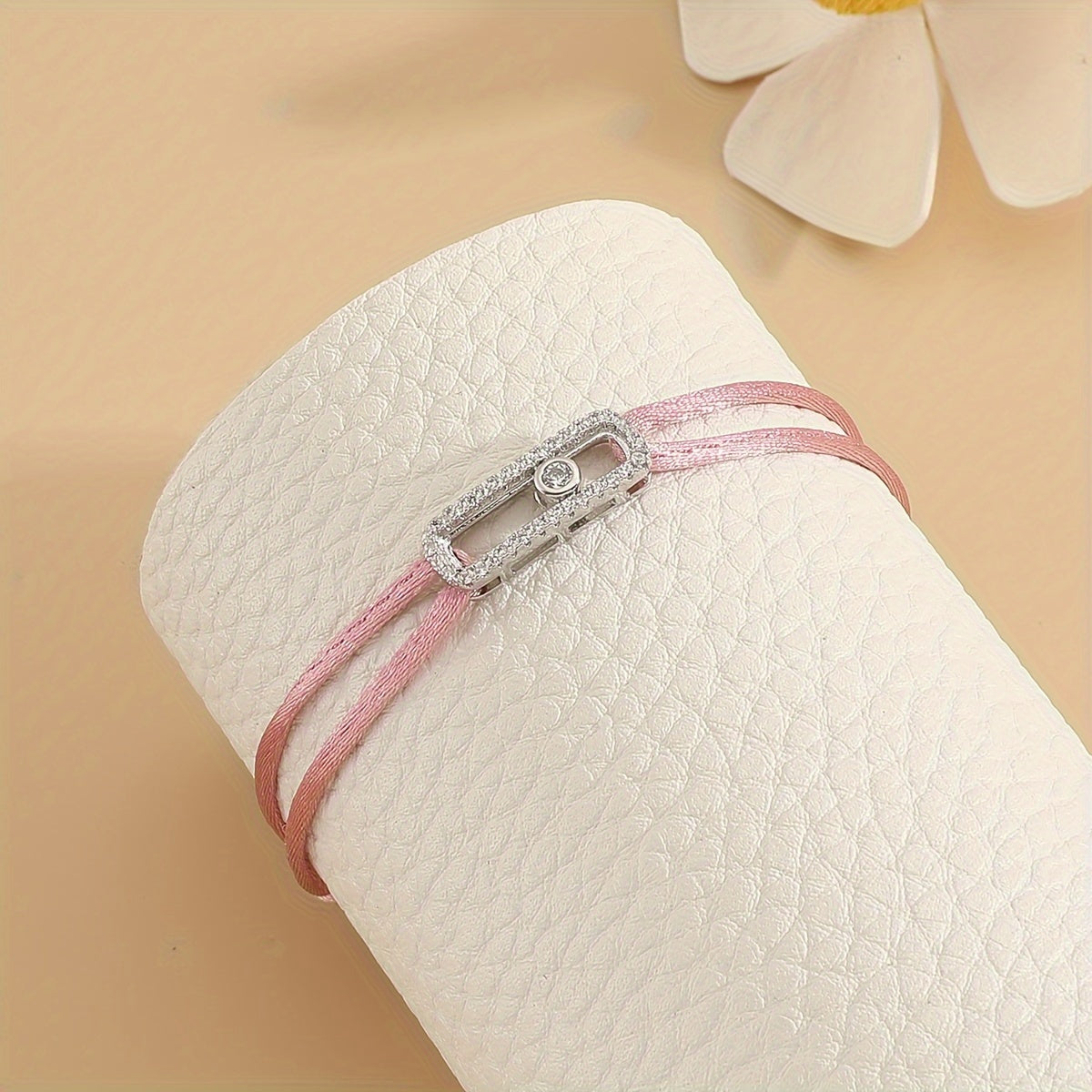 Women's Charm Bracelet Adjustable Zirconia Accents Jewelry Gift