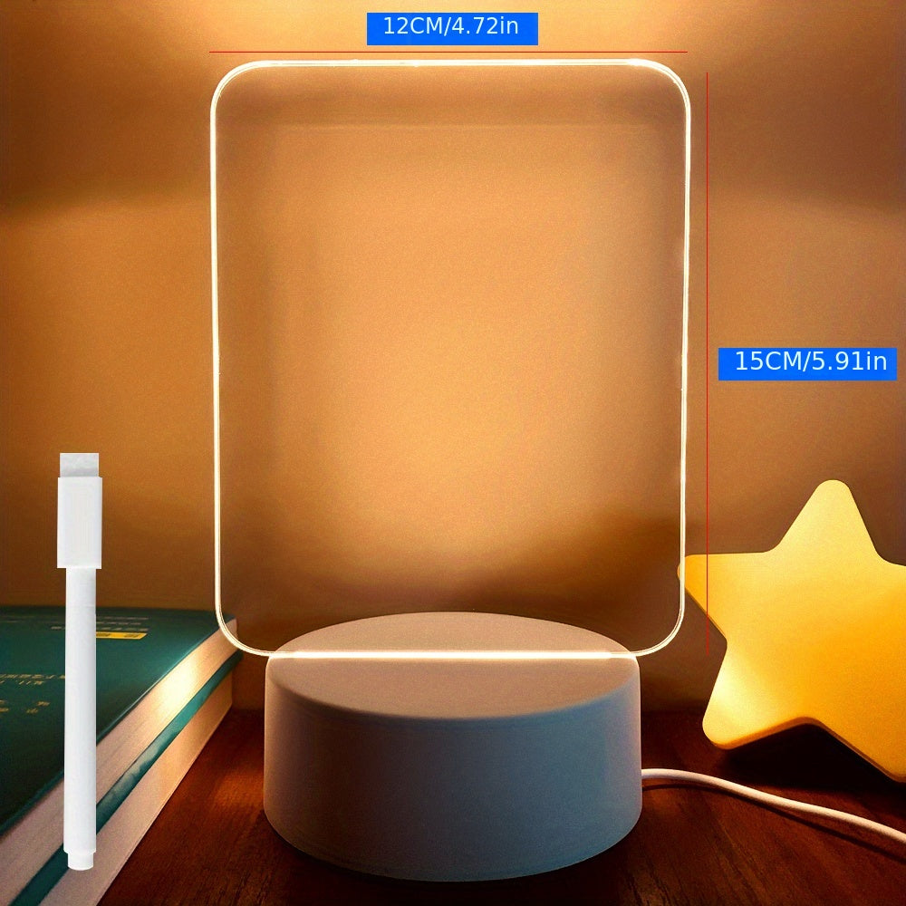 LED Night Light with USB Message Board Decorative Holiday Gift for Girlfriend
