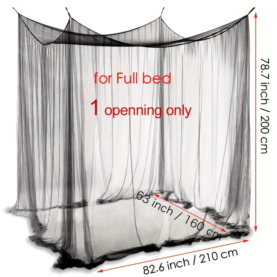 Туристическая кемпинговая сетка-тент 1 шт. с большим пространством и 15-ю зашифрованными квадратными ячейками москитной сетки. Подходит для гамаков, кемпинга, спальни и двора. Доступна в 4 размерах и легка в установке.