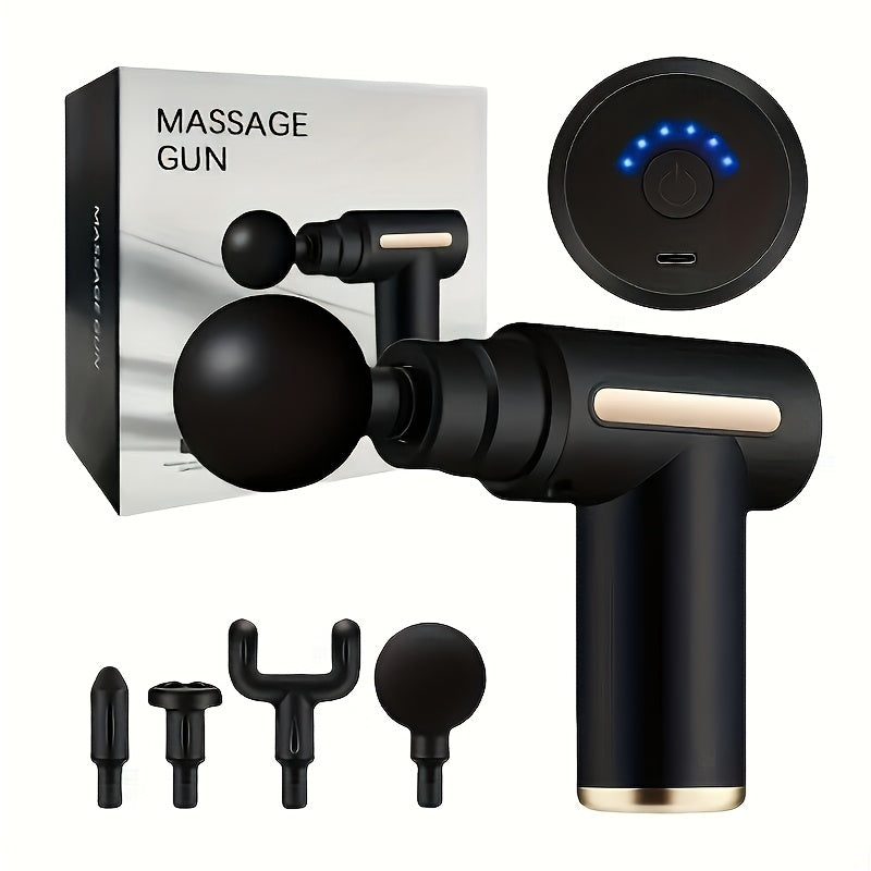 Portable Handheld Muscle Massager with 6-Speed Electric Gun Rechargeable Battery