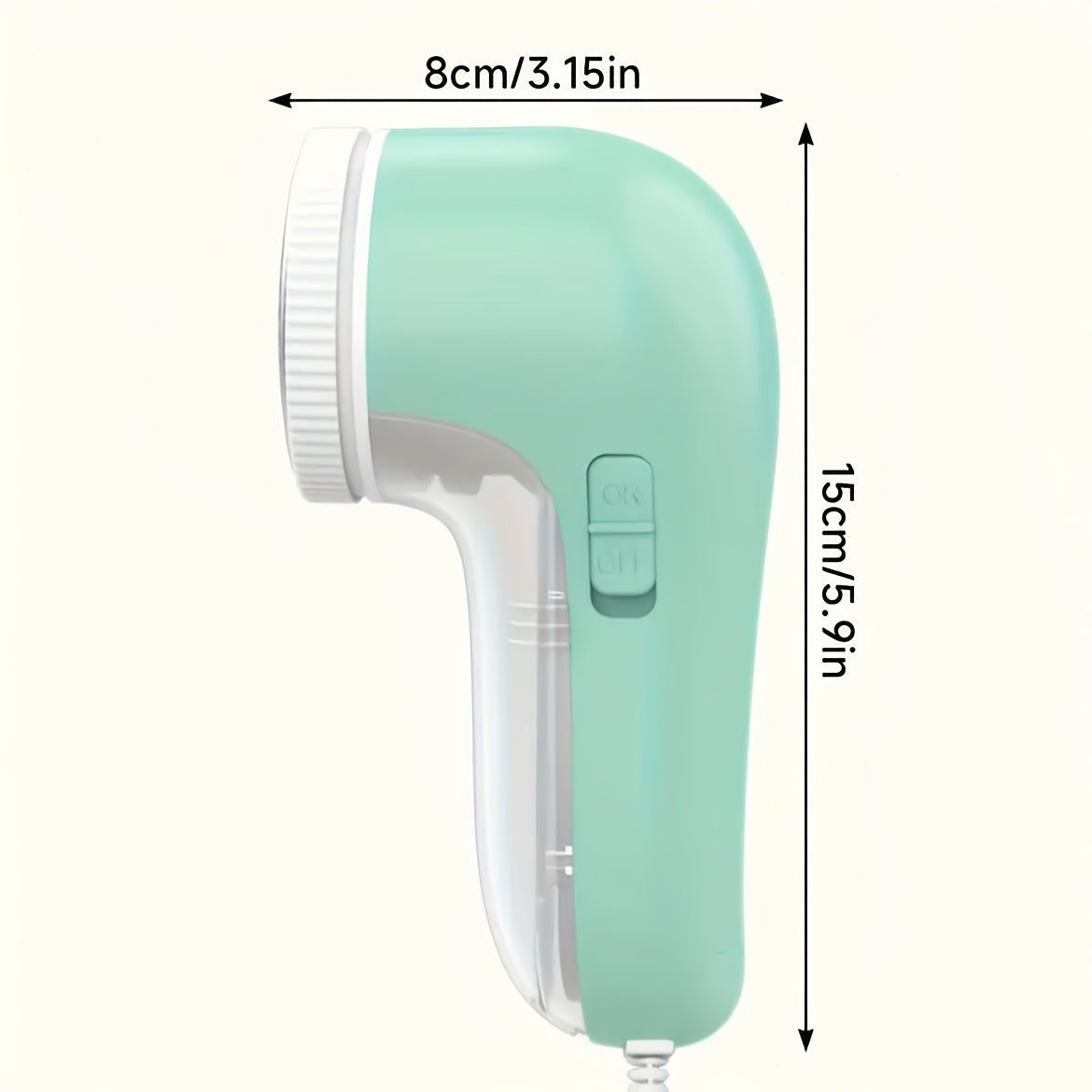 Fabric Shaver for Clothes and Furniture USB-Powered 3-Blade Fuzz Remover in Green and Pink