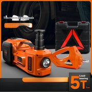 12V Portable Electric Hydraulic Jack with Multifunctional Electric Wrench for Cars SUVs Off-Road Vehicles