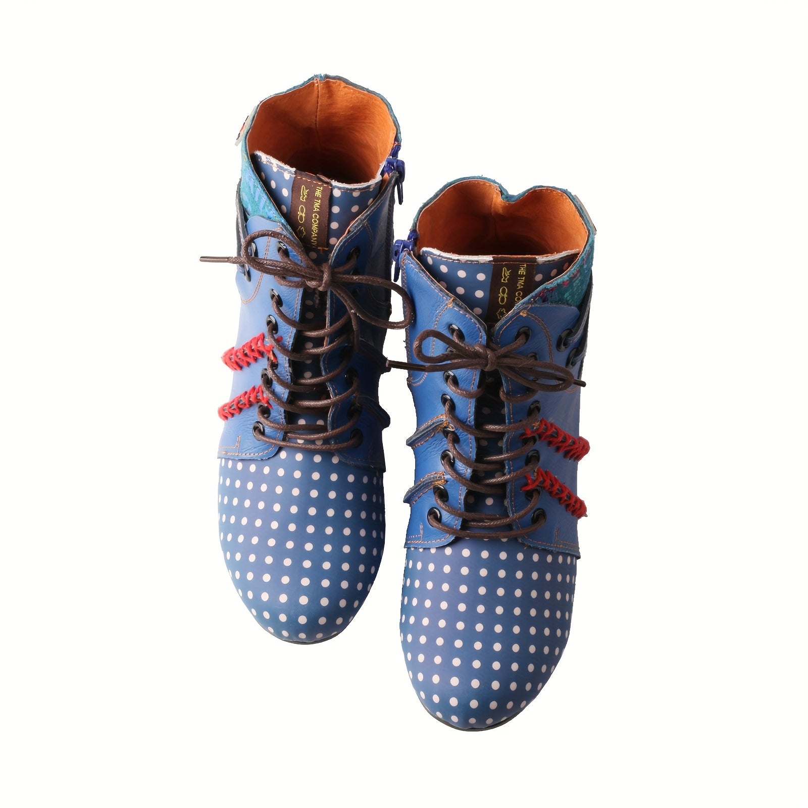 Women’s Genuine Leather Chunky Ankle Boots with Zipper for All-Season Wear