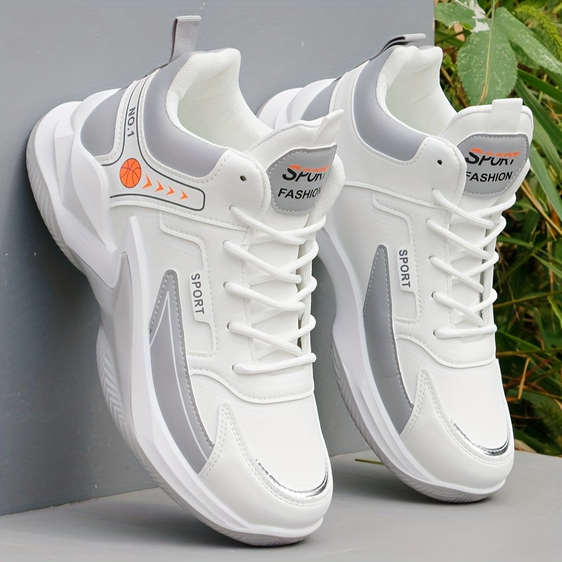 Zapatillas altas para hombre duraderas para exteriores, calzado casual para correr con suela de goma