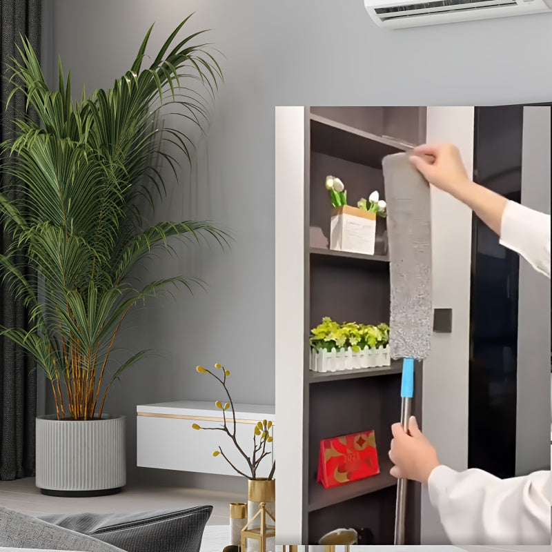 Uy va avtomobilni tozalash uchun qayta ishlatiladigan cho'tka boshli moslashuvchan mikrofiber tozalagich