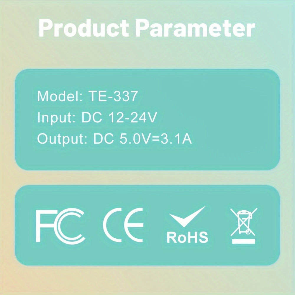 Cargador de coche USB mini 2 puertos, adaptador de carga rápida para teléfonos y dispositivos