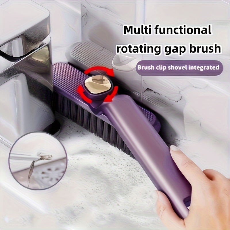 3-in-1 Multi-Functional Bathroom Kitchen Tile Cleaning Brush Rotating Crevice