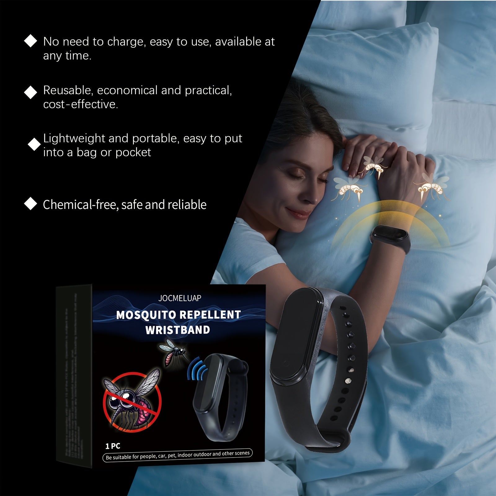 Unisex Silicone Mosquito Repellent Bracelet Outdoor Insect Protection