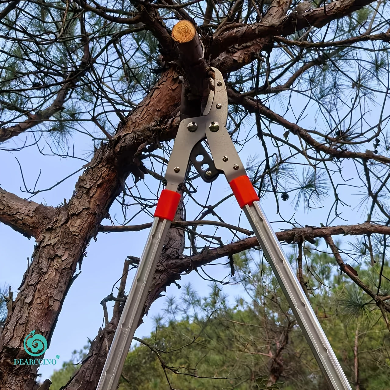 Tijeras de poda telescópicas para ramas altas y setos, hoja de acero aleado, mango ergonómico