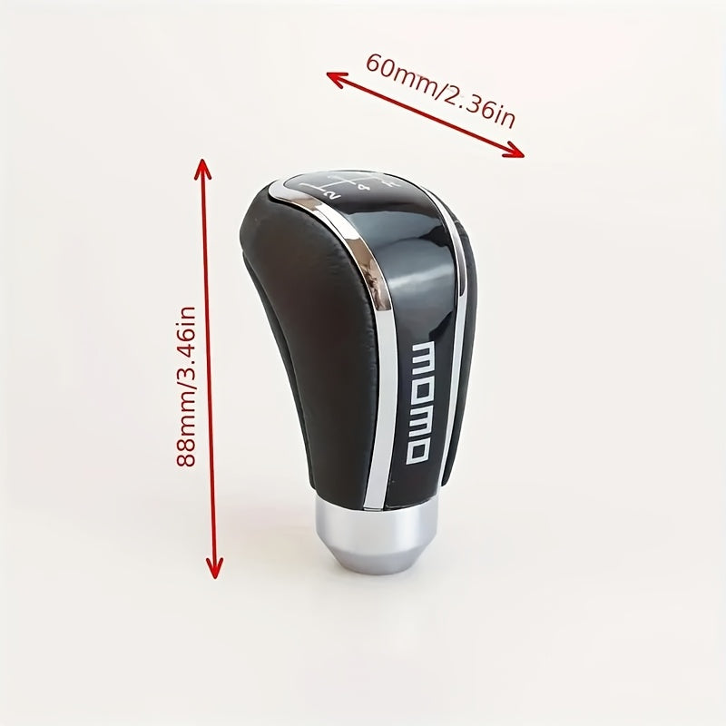 Knob de palanca de cambios universal para coche para transmisión manual de 5 velocidades negro reemplazo