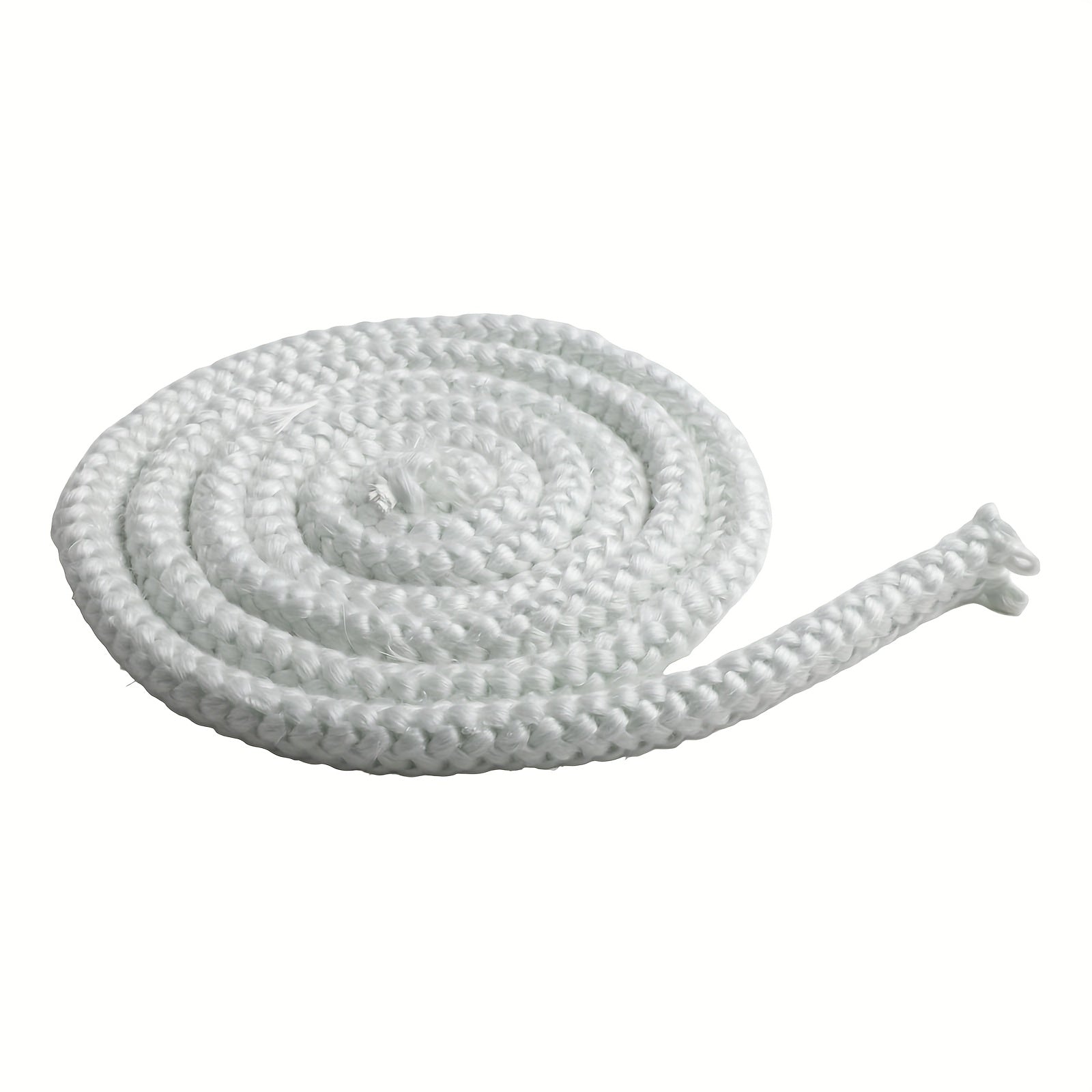 White Metal Fireplace Gasket Rope for Woodburner Stove Doors Heat Insulation
