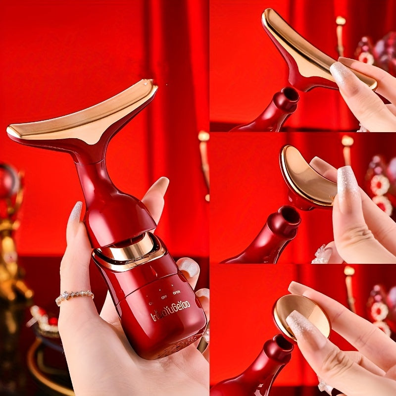 Многофункциональное устройство для массажа лица, глаз и шеи для ухода за кожей