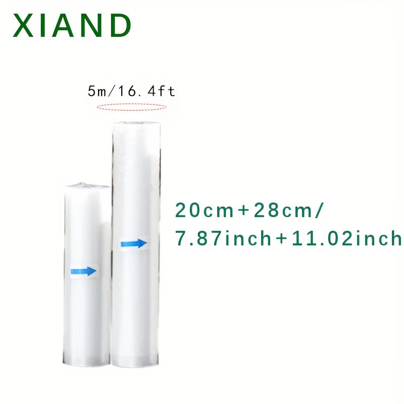 Ovqatni saqlash va tartibga solish uchun 2 ta vakuum oziq-ovqat saqlash sumkasi to'plami