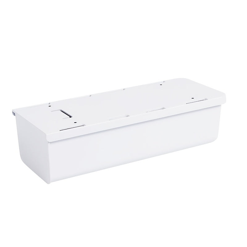 Deep Under Table Drawer Storage Box Gray White for Office Desk Organization