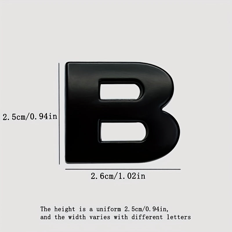 Металлические наклейки с буквами из цинкового сплава, автомобильные наклейки, черные номера, наклейки с именами