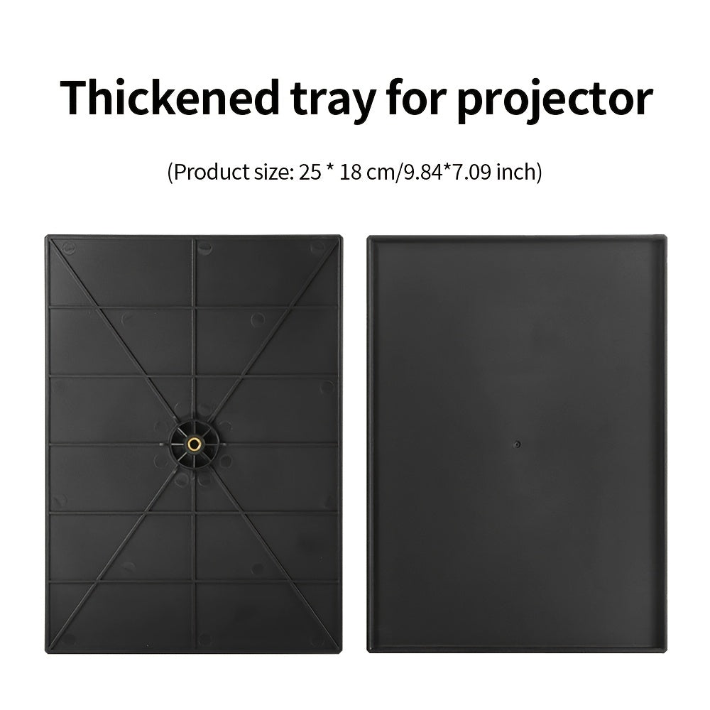 Adjustable 1.6M Iron Projector Stand with Tray Foldable Three-Legged Design